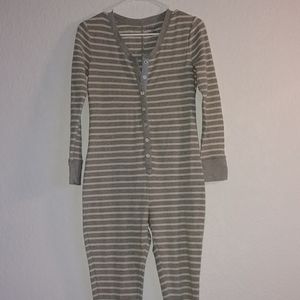 Striped pajama onsie